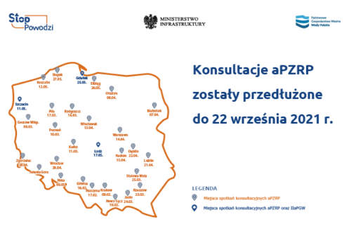 Uwaga! Konsultacje społeczne aPZRP przedłużone do 22 września 2021 r.